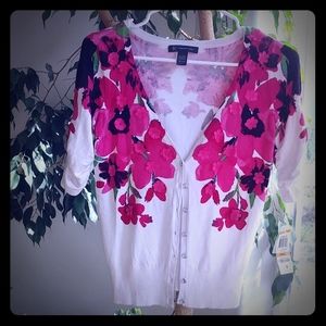 NWT Floral Cardigan